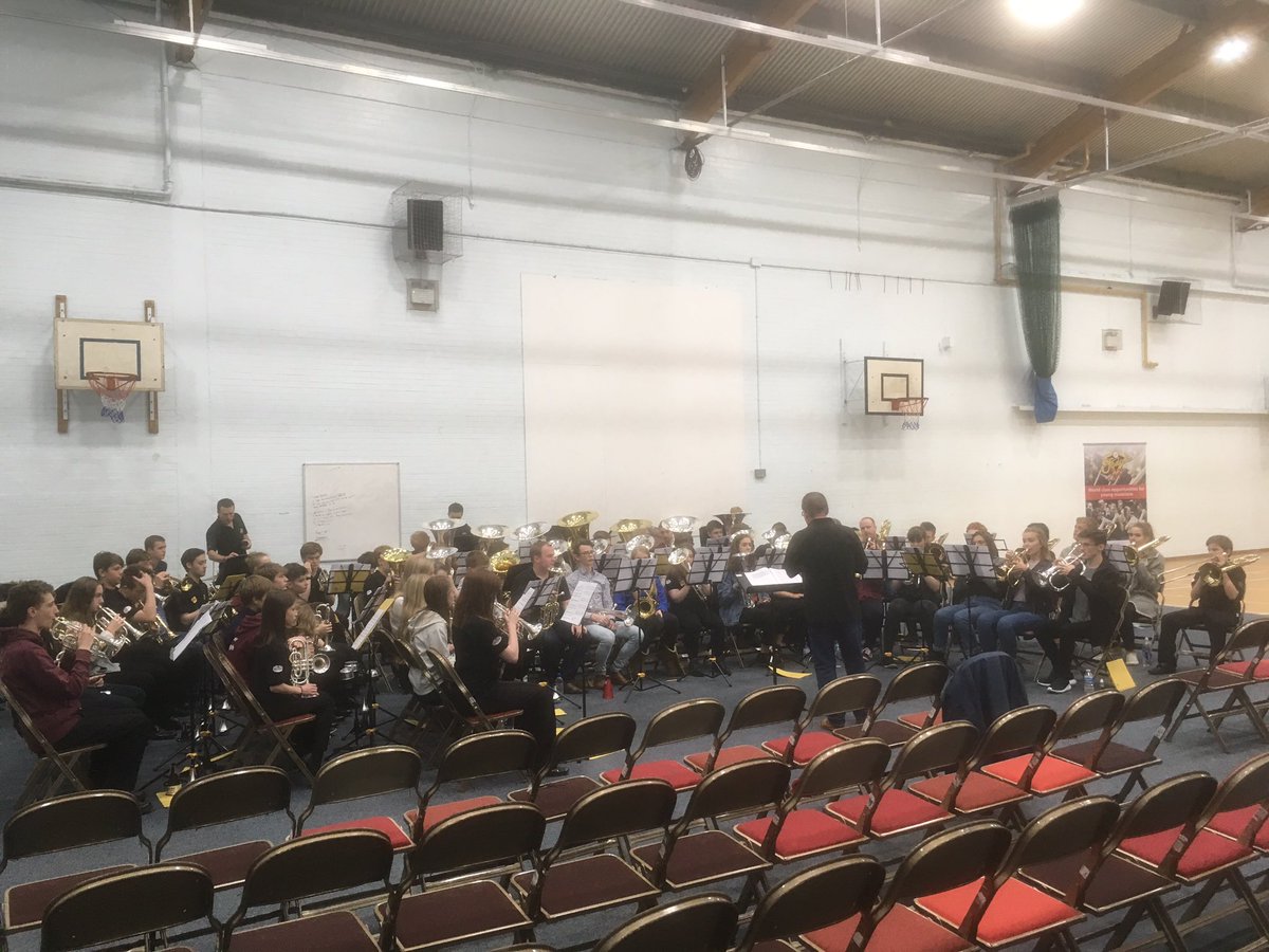 FodensYouthBand's tweet photo. Final rehearsal before today's performance at 2:30pm. Sounding great under @MarkBousie baton. https://t.co/lGmNiACfe8