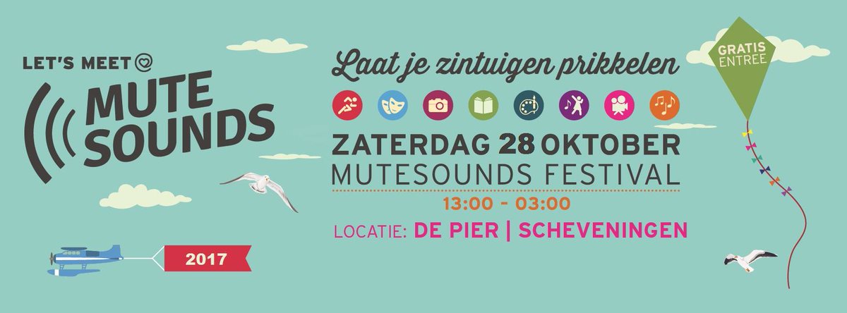 kentalis's tweet photo. Bestel tickets voor @mutesoundsDH: het gratis festival voor doven, slechthorenden en horenden op 28 okt. #mutesounds https://t.co/xLDItk05lo https://t.co/8toPFw7PJj
