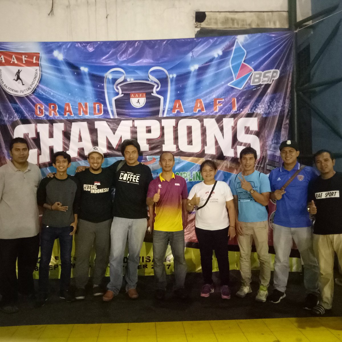 Penutupan Grand Champion AAFI bersama coach Andre Picessa