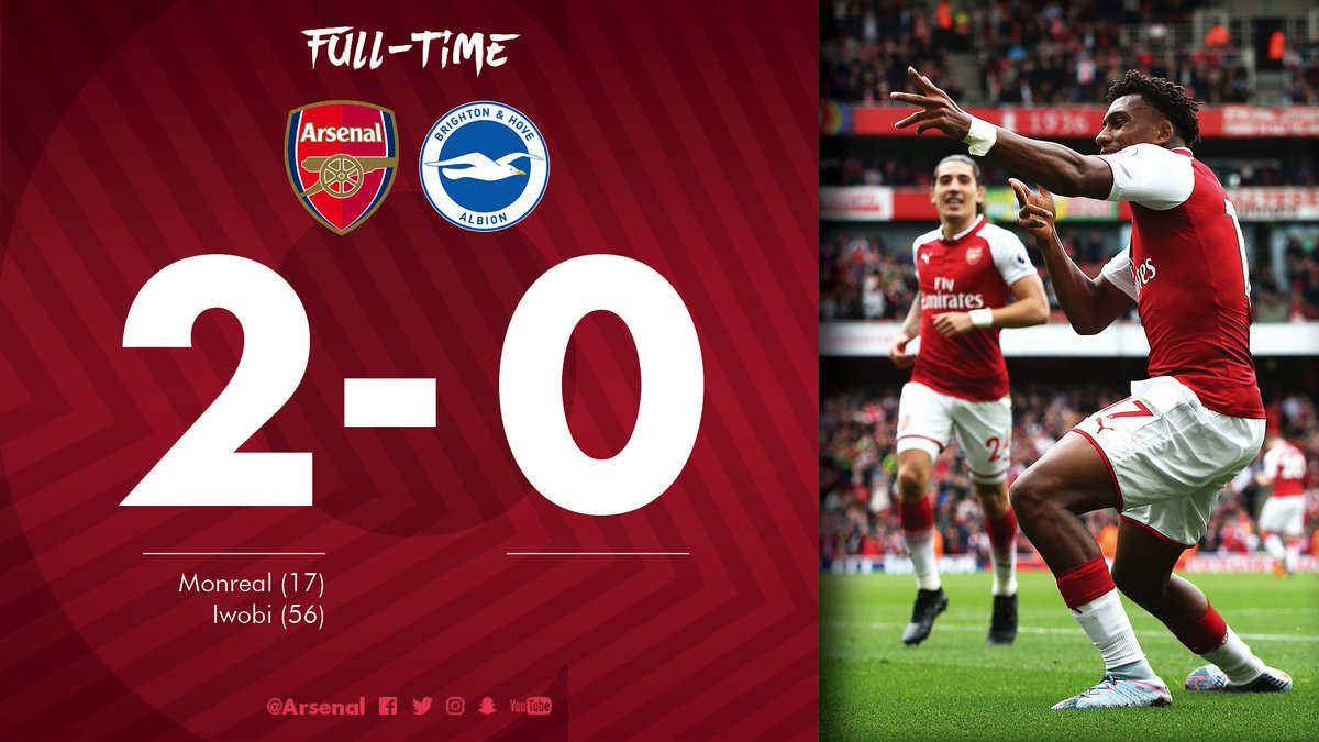 1️⃣️ clean sheet
2️⃣️ goals
3️⃣️ points
✅ job done

#AFCvBHA