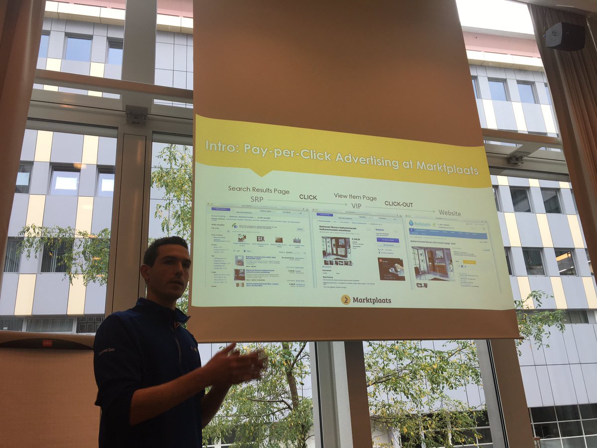 frrncl's tweet photo. #learner2017 #ictir2017 Or Levi on LtR for improving advertising @Marktplaats https://t.co/fqvIHNIfDp