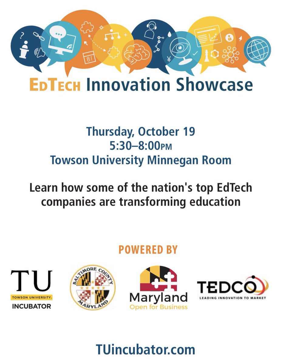 FrankBonsal's tweet photo. #Baltimore seed + early stage investors: Reg. https://t.co/KmTBPJN1pp for Oct 19 Showcase for great opps to support #edinno. HT @SarahGantz https://t.co/pO4pEsh3S7