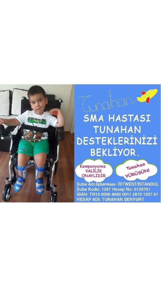 3.5 yaşındaki sma hastası bebeğimiz <a href="/SenyurtTunahan/">tunahan_senyurt</a> yaşam savaşı veriyor.Annesi çaresiz,birlik olup Tunahan’ı yaşatabiliriz #TunahanaCanVer