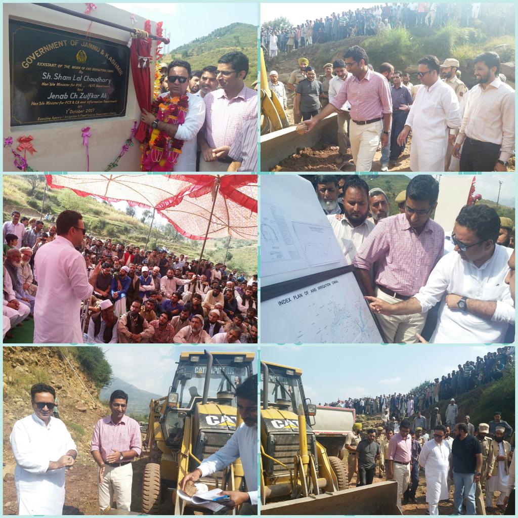 listenshahid's tweet photo. Ans Irrigation Project Kickstarted by Minister @chzulfkarali. Will benefit 15 villages, 5000 acres, 6300 families. 30months deadline. https://t.co/LmynqSi9ak