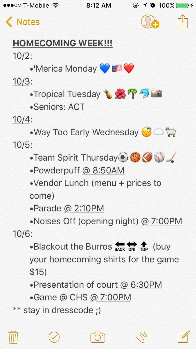 HOMECOMING WEEK STARTS NOW #BringItHome