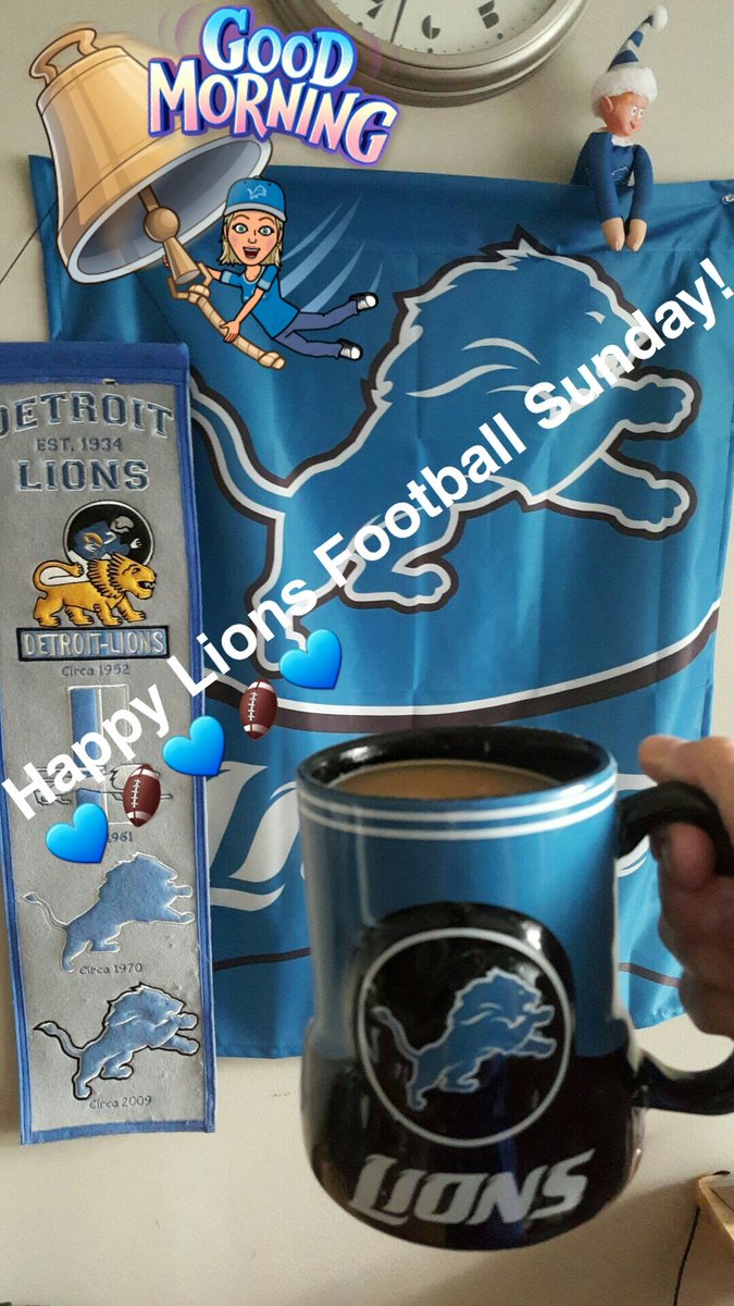 Cheevah_11's tweet photo. Rise & Shine...it's football time!!! 🏈💙🏈💙🏈 #OnePride #LetsGoLions #DETvsMN https://t.co/7kkOqQmK06