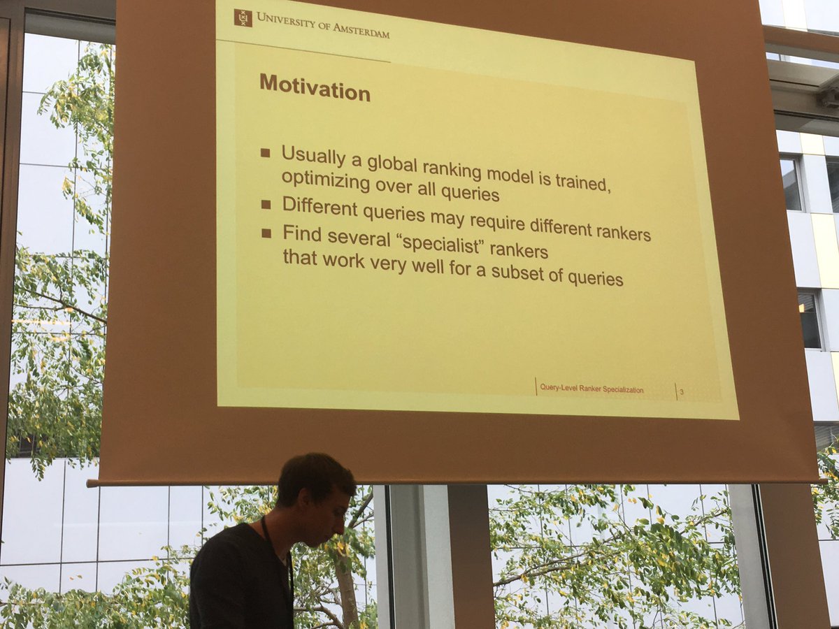frrncl's tweet photo. #learner2017 #ictir2017 @RolfJagerman on specializing rankers at query level https://t.co/oXHCmc7NSc