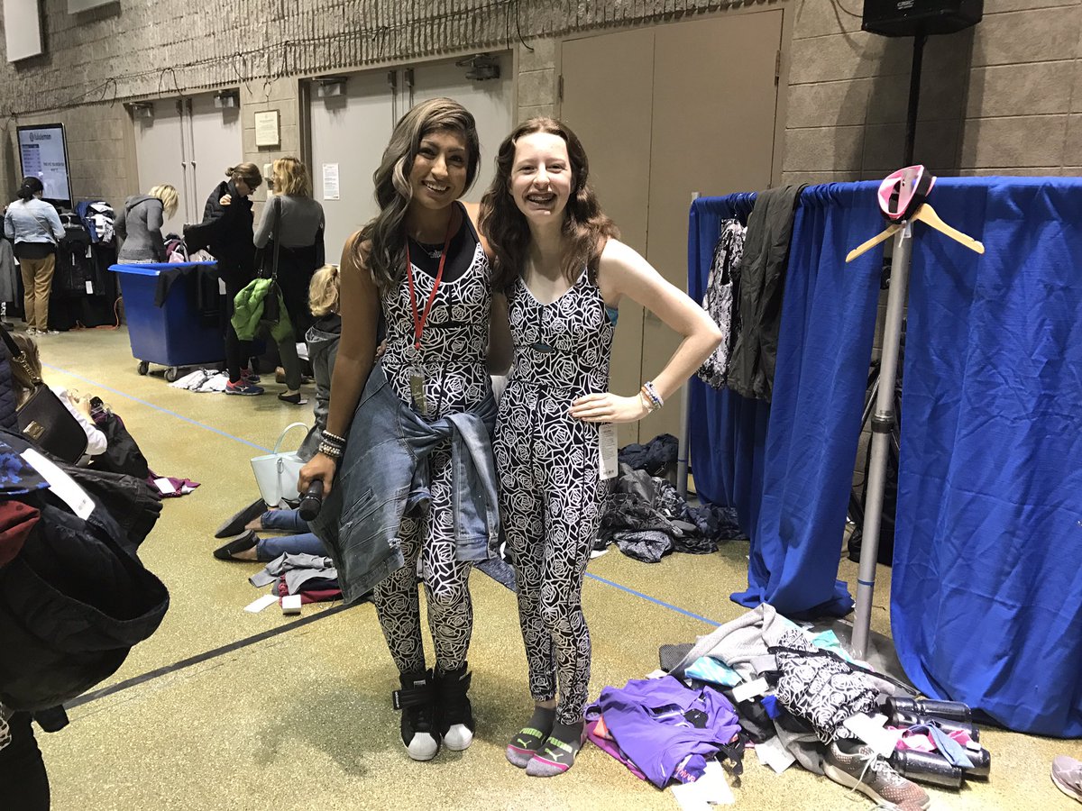 Selena and Kassie are rocking their new onesies - they are a pretty sweet deal so make sure to grab one when your inside! #SteeltownWHS