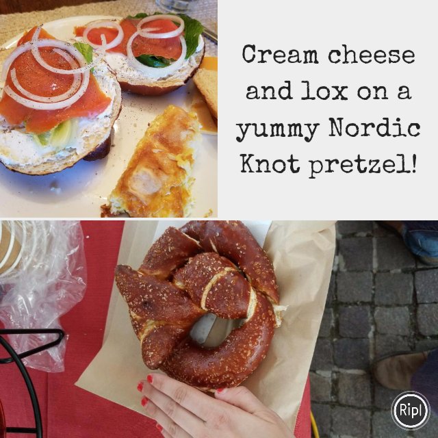 eldenstreettea's tweet photo. Cream cheese and lox on a yummy Nordic Knot pretzel! #nordicknot #yomkippur #breakthefast  … https://t.co/fMZAwB6wwb https://t.co/04SKkgZ33E