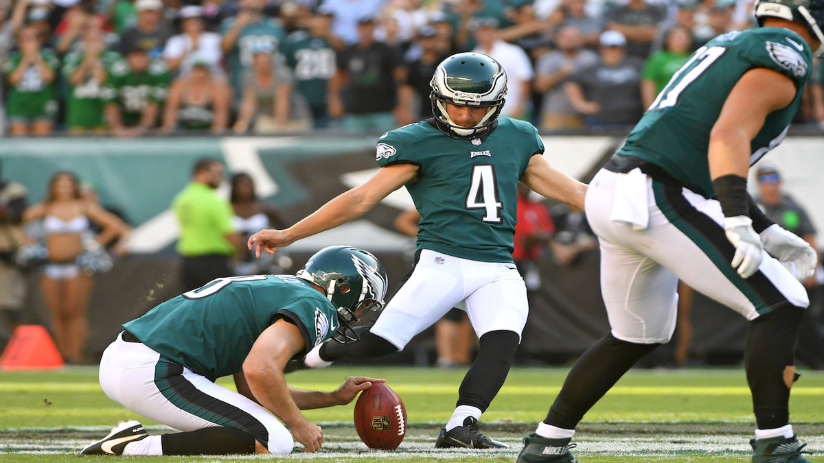 NBCPhiladelphia's tweet photo. WATCH LIVE: Now on @Eagles #GameDayKickoff @jake_elliott22 reflects on the kick heard round the region: https://t.co/dD5TuQ9stW https://t.co/YHhO54khsH