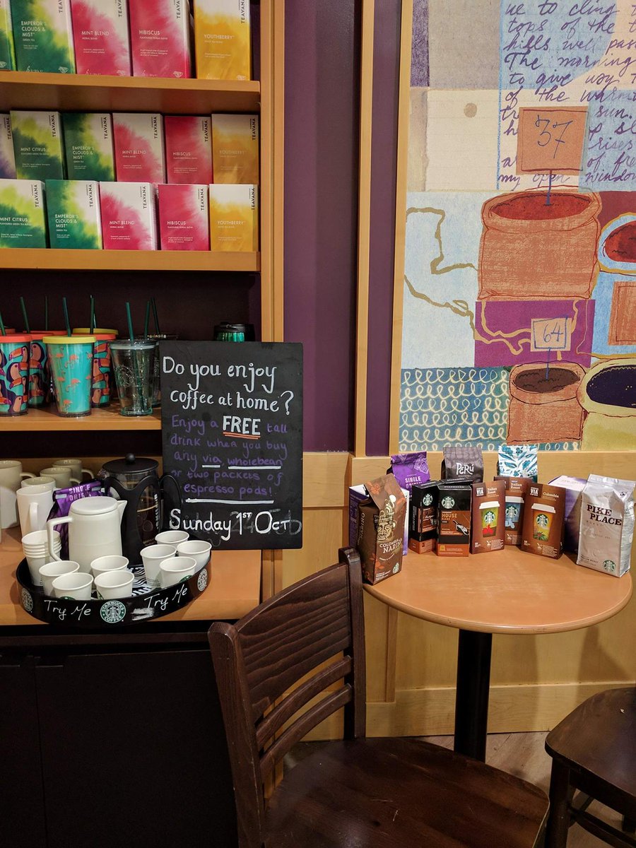 HanleyStarbucks's tweet photo. Happy international coffee day ☕ we've been in-store today tasting our Guatemala single origin blend with customers👍
#partnercraft https://t.co/dJgYM1bKmx