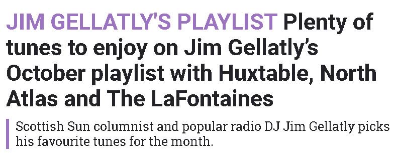 My October <a href="/SpotifyUK/">Spotify UK & Ireland</a> playlist inc <a href="/BlueRoseCode/">Blue Rose Code</a> <a href="/TheDunts/">THE DUNTS</a> <a href="/north_atlas/">north atlas</a> <a href="/WCFWmusic/">We Came From Wolves</a> @AdamHolmesBand thescottishsun.co.uk/tvandshowbiz/1…