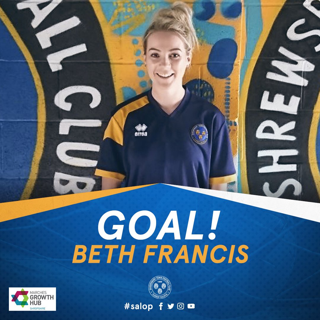 shrewswomen's tweet photo. IT"S UNBELIEVABLE!!! IT'S 2-1 AND IT'S BETH FRANCIS!!! https://t.co/jb55ANZzG4