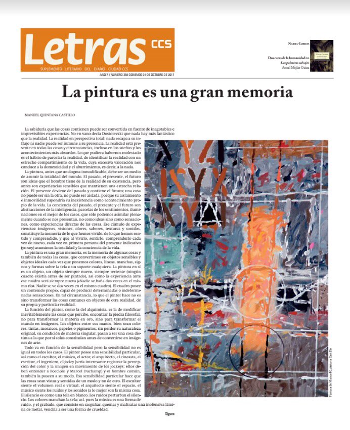 mrcc7139's tweet photo. Domingo de Lecturas 📚un viaje por el tesoro del saber Descarga nuestra edición @LetrasCcs https://t.co/kFYGGgNm5E #LetrasCcs @CiudadCCS https://t.co/2MtjI1DoXg
