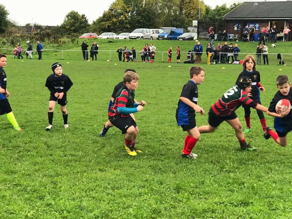 Rhosminis's tweet photo. U10 team took to the pitch for their 1st game of contact rugby against Wrexham this morning.  They were excellent. Da iawn boys! https://t.co/W4GM3dKjbv