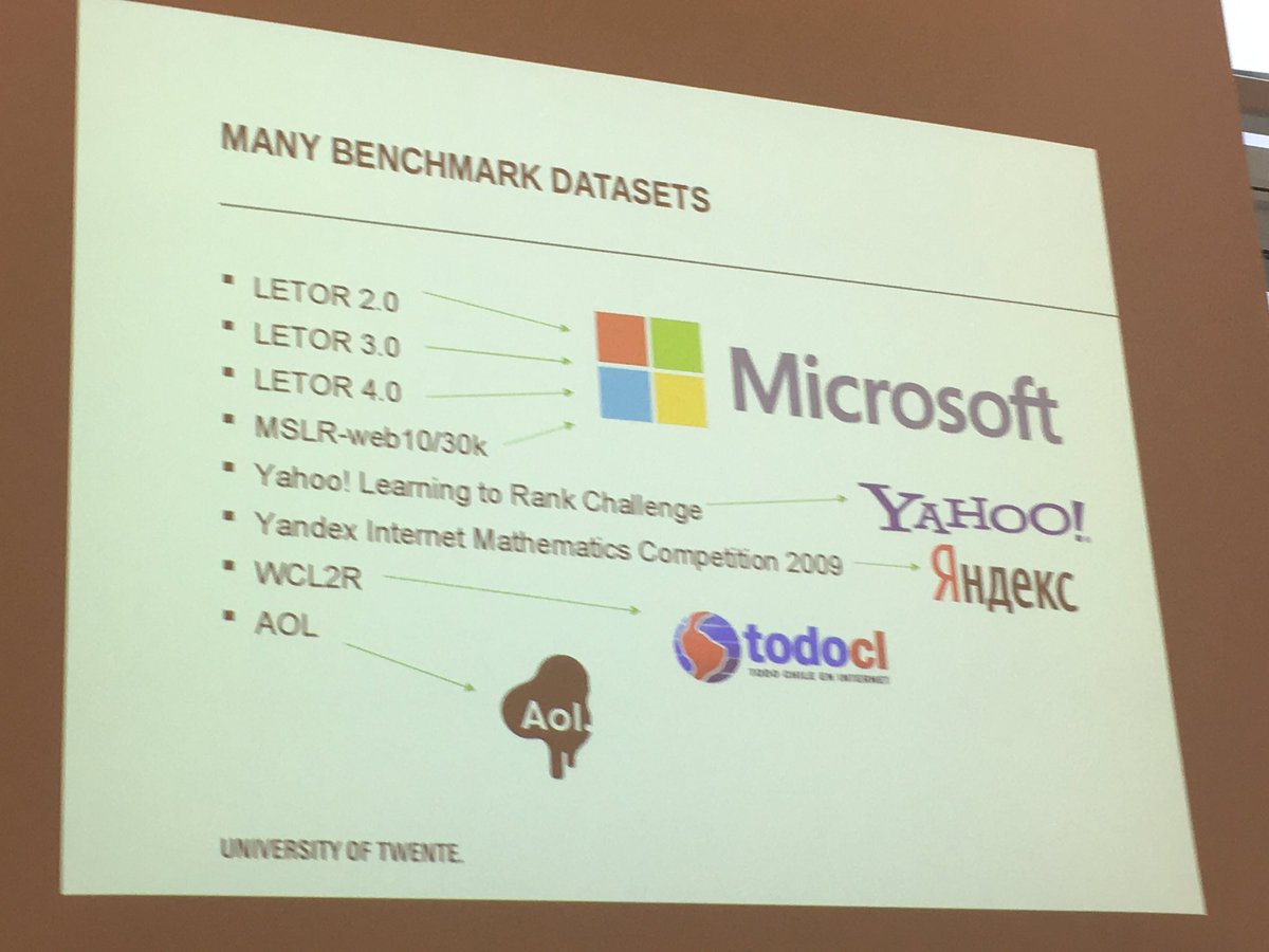 frrncl's tweet photo. #learner2017 #ictir2017 @djoerd key note on cross-algorithm and cross-dataset benchmarking of LtR algorithms https://t.co/JVHWbzOm5w