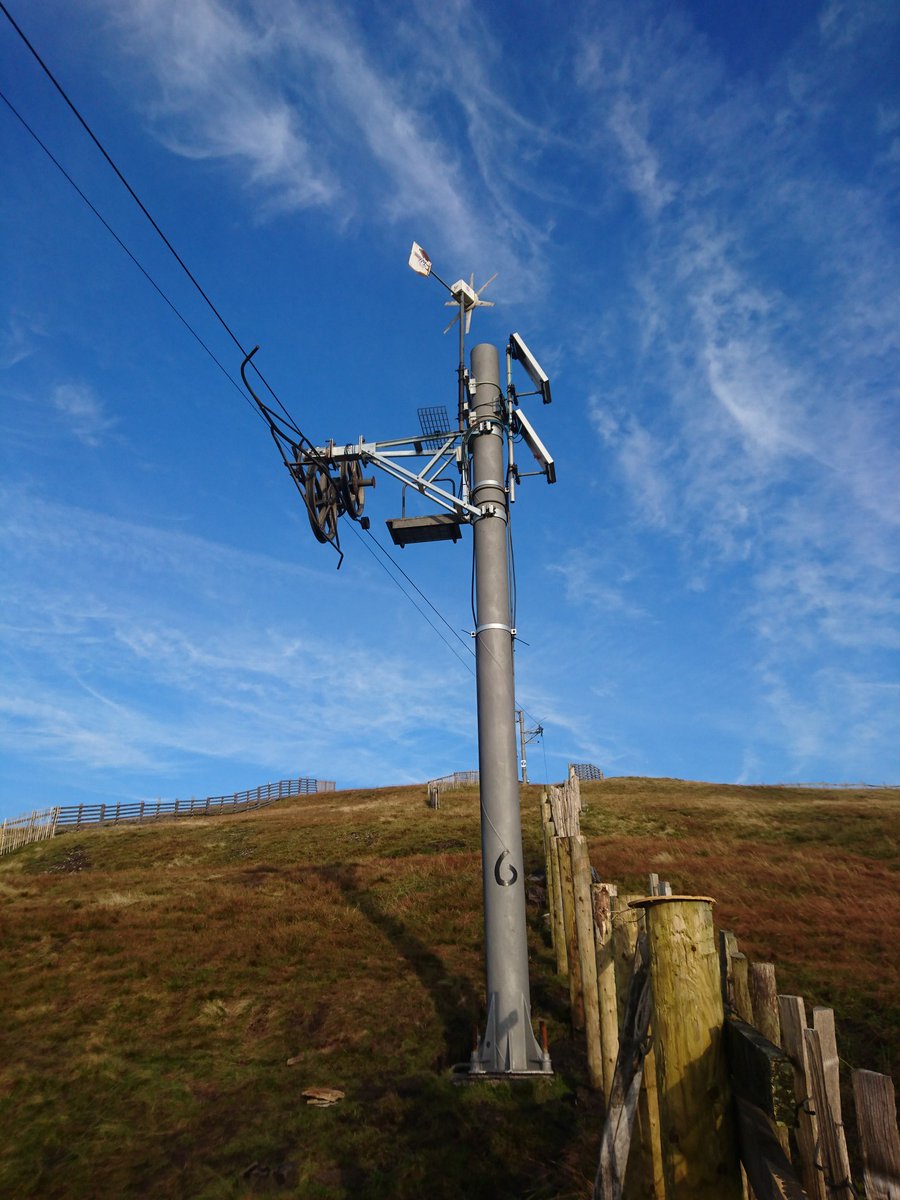 Restoration of Tower 6 -  Removable parts taken off-site, dismantled, shotblasted and galvanised. Pylon shotblasted in-situ then painted.