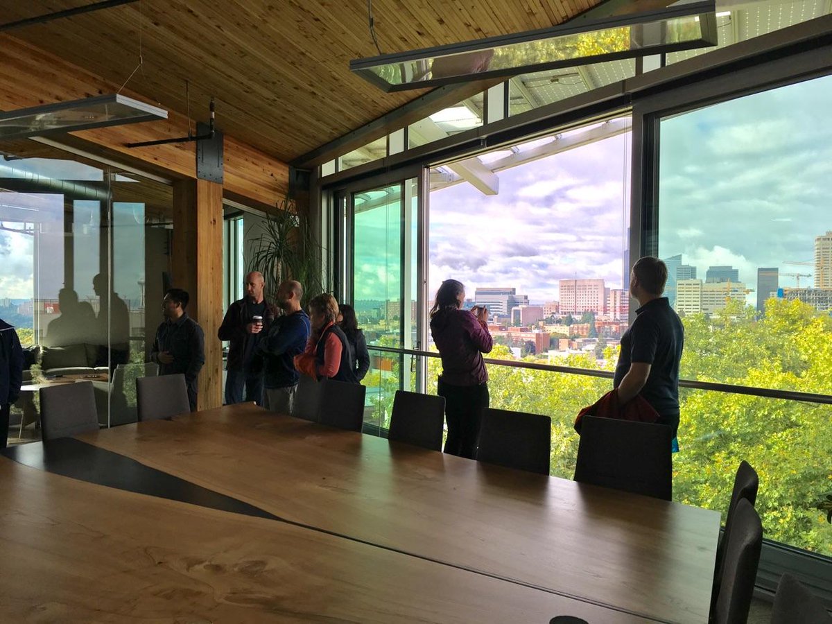 PHIUS1's tweet photo. #NAPHC2017 Passive Projects Tour #BullittCenter stop https://t.co/1CCony38dH
