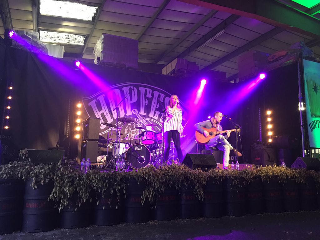 BedlamBrewery's tweet photo. @drinkdrankblog @BeerOClockShow 👍and we visited a great brewery today @Darkstarbrewco #Hopfest17 https://t.co/8q6GbgmJFD