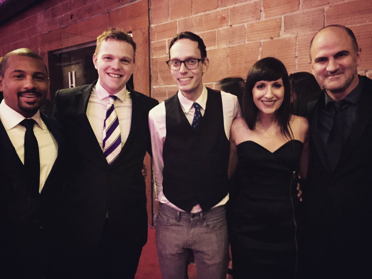 AgentStar99's tweet photo. With my clients at the #LighthousePictures #party! @MizingaMwinga @TheMicahCarta @NikolaiWitschl @MrAndyPants #lpredcarpet #bcworks #yvr https://t.co/IqCcAuJKVD