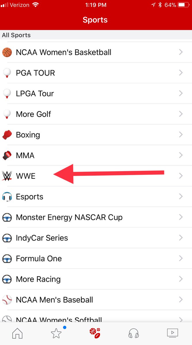 CPow64's tweet photo. @ESPN really sad that this is the only wrestling you cover. Why is NCAA college wrestling not on your app! #WWE is garbage https://t.co/PkA10oLp4J
