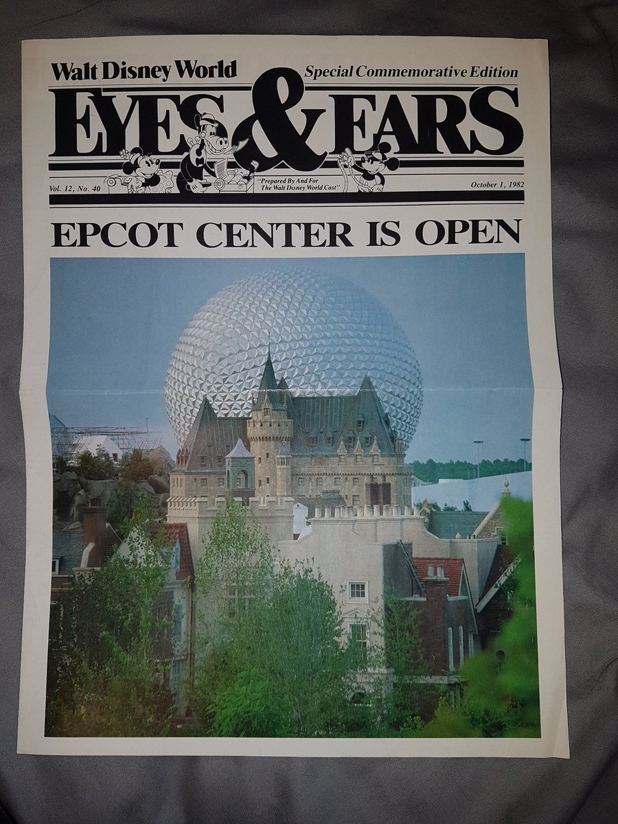 stanley_g's tweet photo. #Epcot35 special edition of #eyesandears from when #epcot opened. Back cover in next tweet https://t.co/MtxrxAkwcj