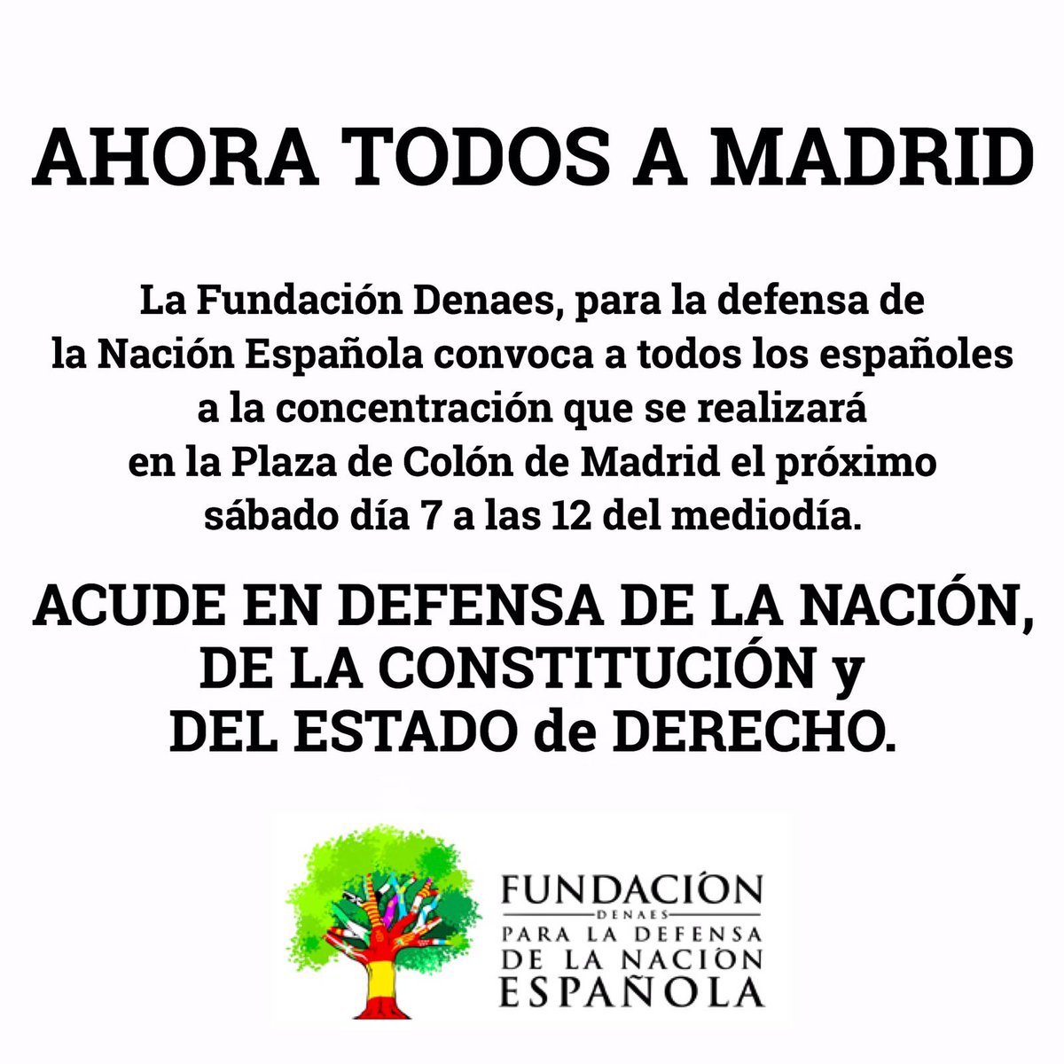 fdenaes's tweet photo. Había motivo para las masivas movilizaciones del 30-S en toda España. Hoy hay más razones. El sábado 7-O  toda España en la Plaza de Colón https://t.co/VY4v46O6ZV