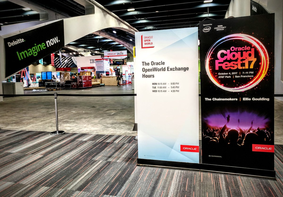 hiBrianLee's tweet photo. Who's ready for @oracleopenworld Exchange Hours and CloudFest.17?! #OOW17 ☁️🏟️🎉 https://t.co/pfW3IUMwn4