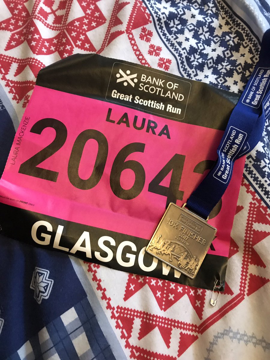 LauraMack2506's tweet photo. Another 10k done with #TeamReactive & a new PB! Just gutted I wasn't an extra 3 mins faster! (Are runners ever happy?!😂) #GreatScottishRun 🏅 https://t.co/LMdTOcYRkA