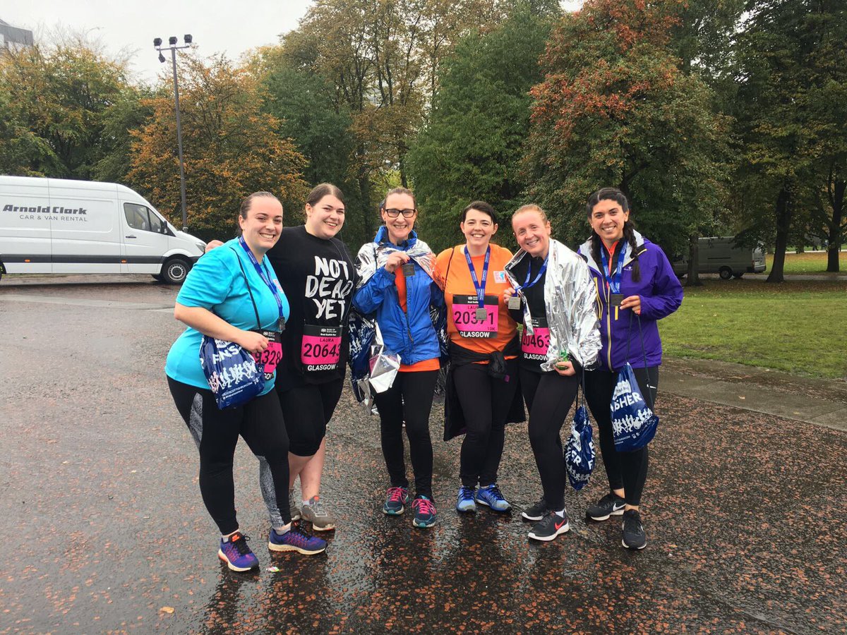 LauraMack2506's tweet photo. Another 10k done with #TeamReactive & a new PB! Just gutted I wasn't an extra 3 mins faster! (Are runners ever happy?!😂) #GreatScottishRun 🏅 https://t.co/LMdTOcYRkA