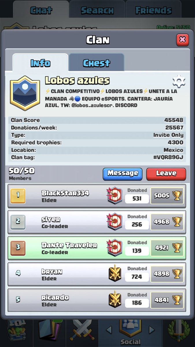 NRG_WolvesAov's tweet photo. Último día de temporada! A seguir subiendo en el top lobos vamos!🐺💪🏽 #clashroyale https://t.co/kd50S8cKMl