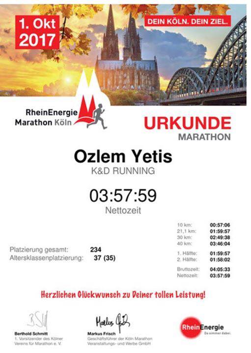 I am a finisher for the 2nd time!! 
This time made *Sub4* at Köln Marathon! 
37th place in age group.
#marathon #koelnmarathon #run #runner