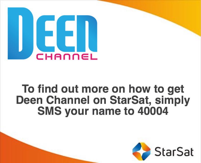StevenTaylorSA's tweet image. Watch @Deenmedia #DeenChannel on @Starsatsa. Details below