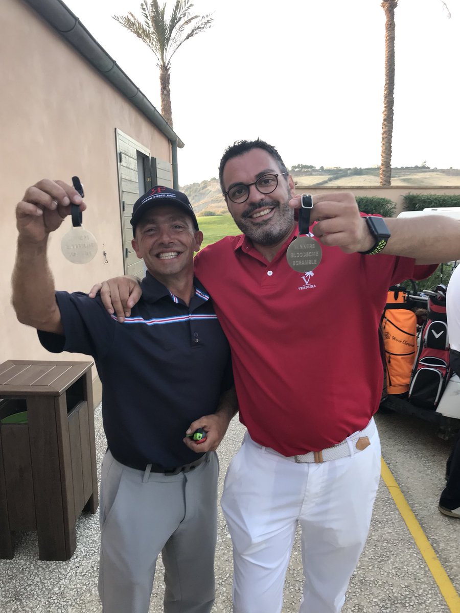 wendypbartlett's tweet photo. @VSpalluto - super star &amp; winning golfer @Verdura_Resort. Well done - @marcotruffelli said knew you are a good golfer &amp; should play more  😂 https://t.co/YjiITNepLa