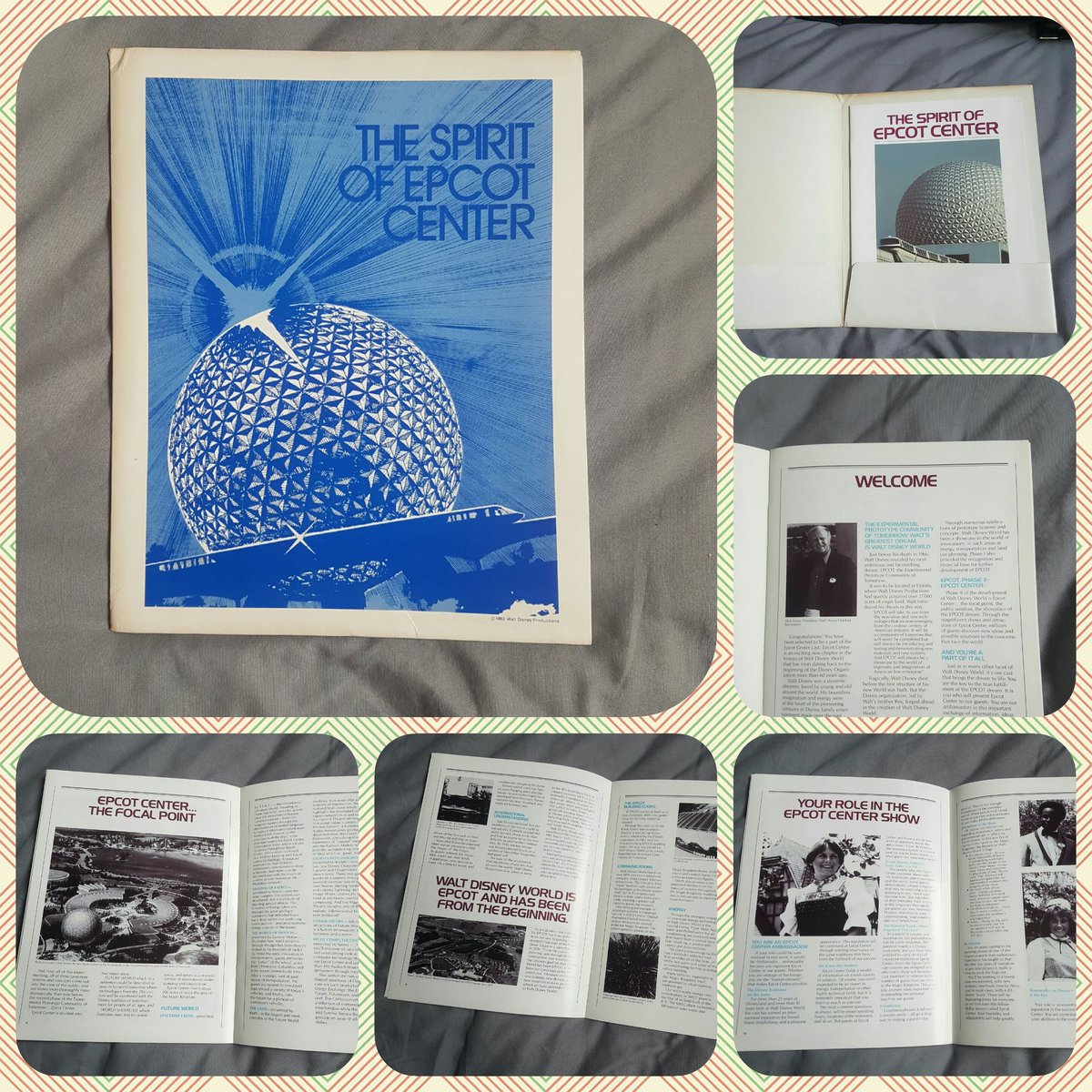 stanley_g's tweet photo. The spirit of #epcot center... employee handbook given to all CMs before #openingday #Epcot35 https://t.co/Qy20hmBxhh