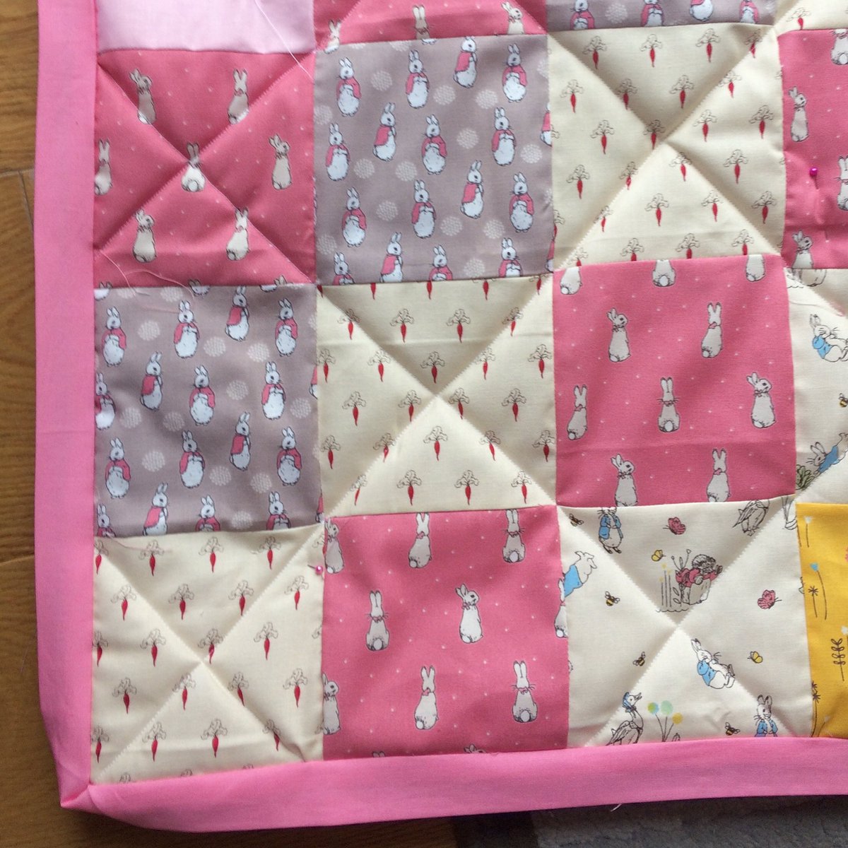 Daisy_May_Bags's tweet photo. Sunday sewing - nearly finished this customer order! #PeterRabbit #HandmadeHour https://t.co/93VCs3FBT9
