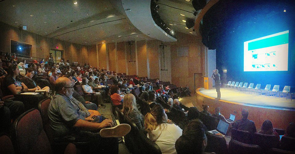 uiwgd's tweet photo. Good to see current @uiwgd students show up in force at #WCSATX this weekend… and even more special seeing alumni on stage as organizers! 😎 https://t.co/nFSH853Lur
