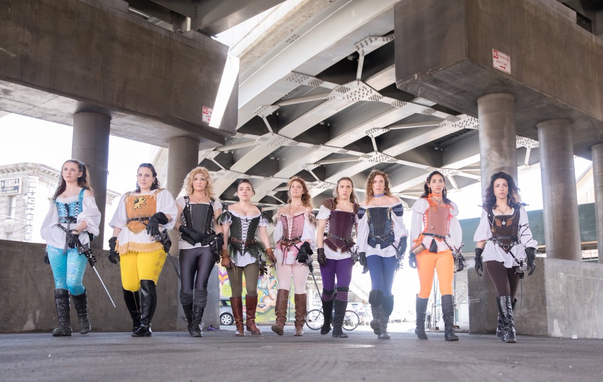 vixensengarde's tweet photo. Today is an historic event in the history of The Vixens En Garde. All NINE of these amazing women are performing today #FTTRYON #NYRF #CTRF https://t.co/L8su4MDnNi