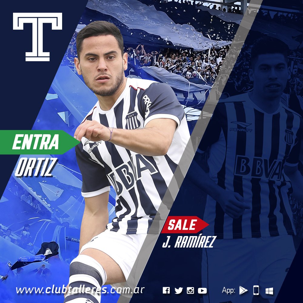 CATalleresdecba's tweet photo. #VamosTalleres 26' 2T | Segundo cambio en #Talleres: a la cancha Mauro Ortiz, sale Juan Ramírez. https://t.co/hycRat6Q06