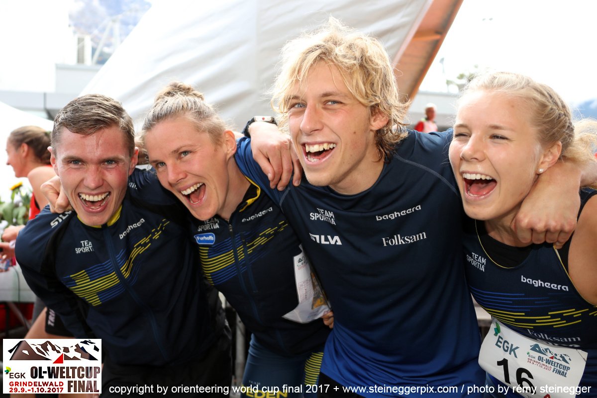 owcupCH's tweet photo. The Winner Takes It All: Sweden wins the Sprintrelay in Grindelwald and the Team World Cup! #owcupfinal #orienteering https://t.co/MeUgQXkBma