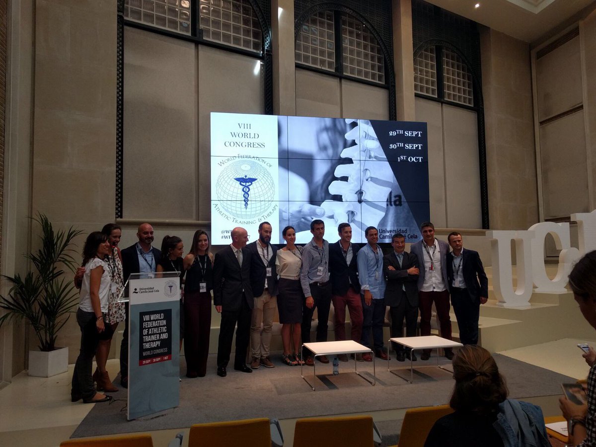 WFATTSpain's tweet photo. Increíble y emotivo cierre del congreso de la @WFATTSpain de Alvaro García, director del congreso de la @WFATTSpain de la @universidadcjc https://t.co/fGLET6n45D