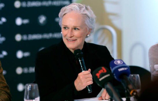 GlennCloseNews's tweet photo. 'The Wife' press conference during the 13th Zurich Film Festival on October 1, 2017 https://t.co/vXPvhm5Spv https://t.co/uY79AutEIu
