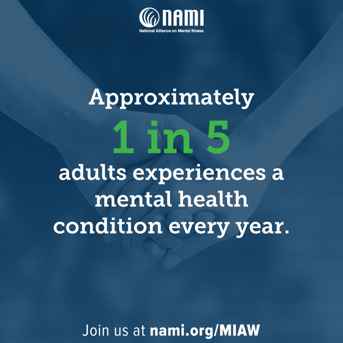 NAMICommunicate's tweet photo. It's Mental Illness Awareness Week! Learn more all week long. #MIAW https://t.co/MaTqrgsZFD https://t.co/WlxttCyhub