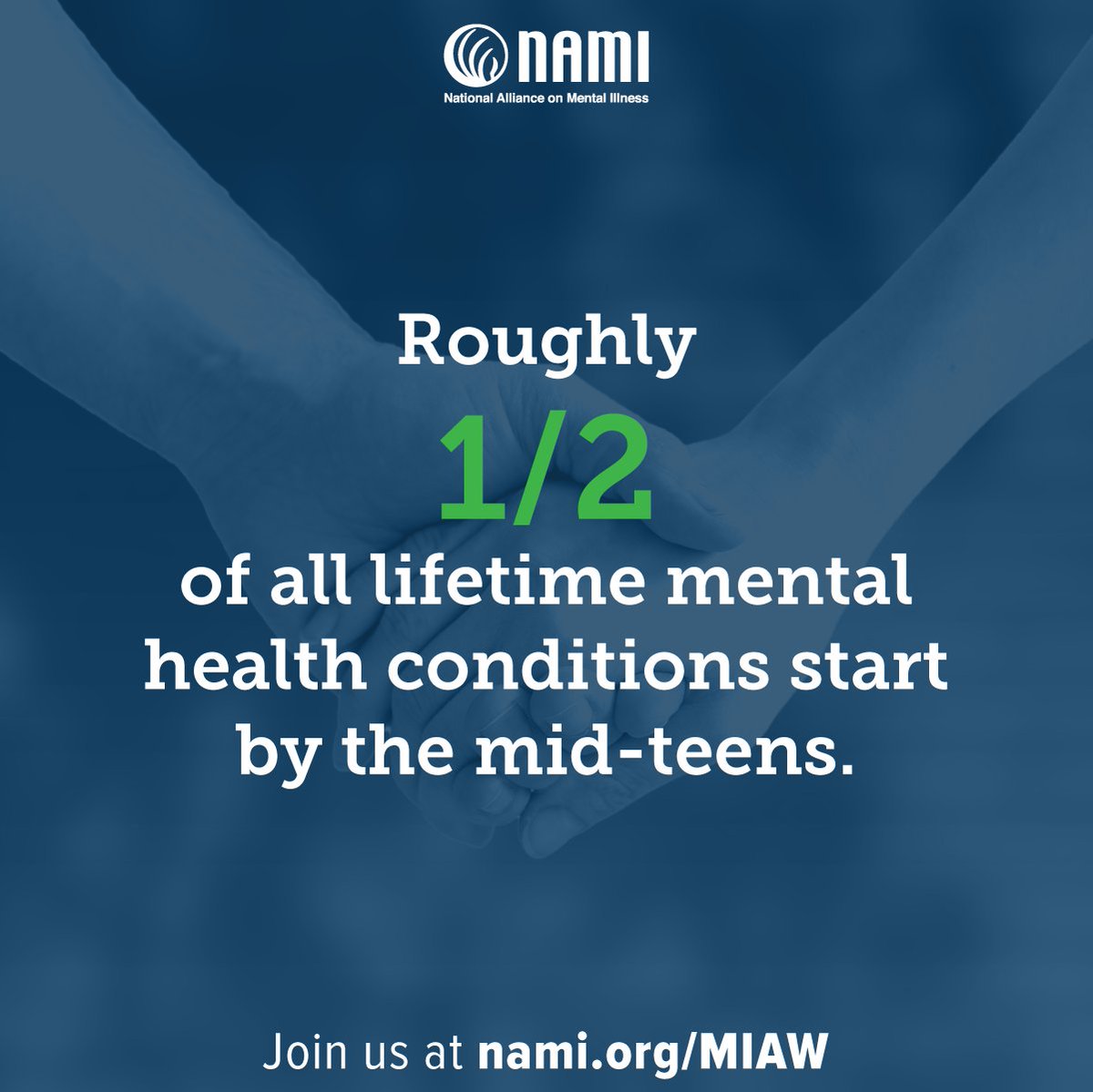 NAMICommunicate's tweet photo. It's Mental Illness Awareness Week! Learn more all week long. #MIAW https://t.co/MaTqrgsZFD https://t.co/WlxttCyhub