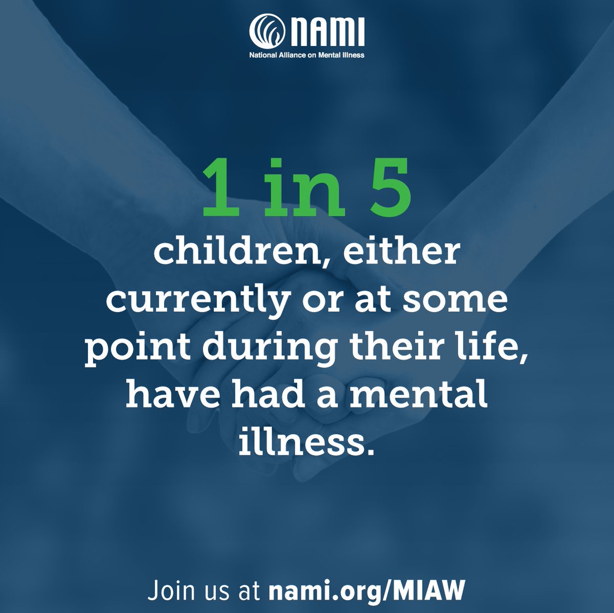 NAMICommunicate's tweet photo. It's Mental Illness Awareness Week! Learn more all week long. #MIAW https://t.co/MaTqrgsZFD https://t.co/WlxttCyhub