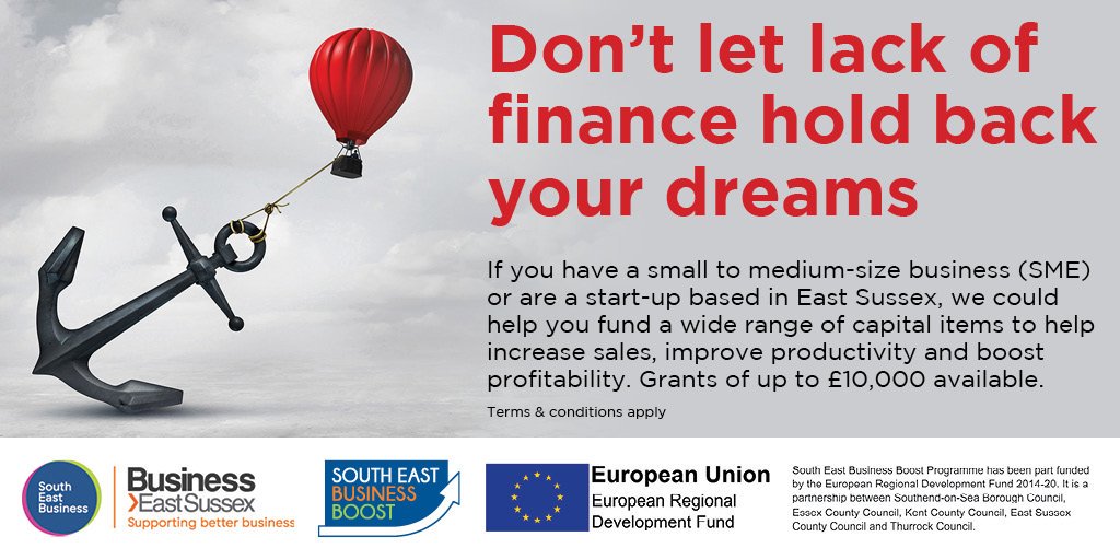 Looking for information on financing a #business in East #Sussex contact @BizESussex - goo.gl/0QfxAw #grants #finance #investment