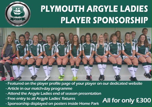 Jessie_Boston's tweet photo. Still looking for a sponsor for Plymouth Argyle Ladies 17/18 season, please share and if anyone is able to help, please get in touch #PALFC https://t.co/HFadhQvJyK