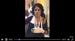 kaosenlarednet's tweet photo. (Vídeo) Marta Torrejillas: “La Policía me ha manoseado y me ha roto los dedos uno a uno expresamente” https://t.co/LVdemxcg43 https://t.co/COHajmdHKt