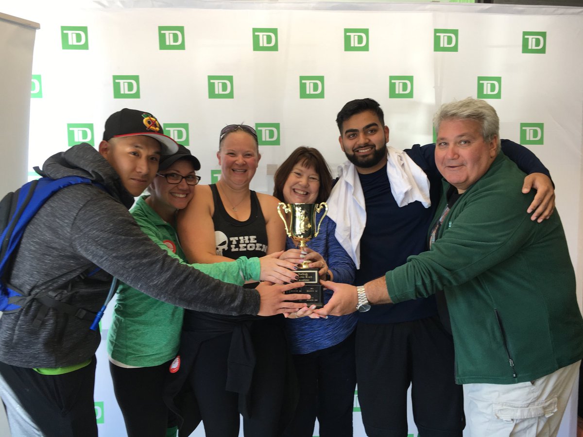 #united way, big winner today. Burloak TD Canada trust district amazing race fund raiser. #br 2228  wins again