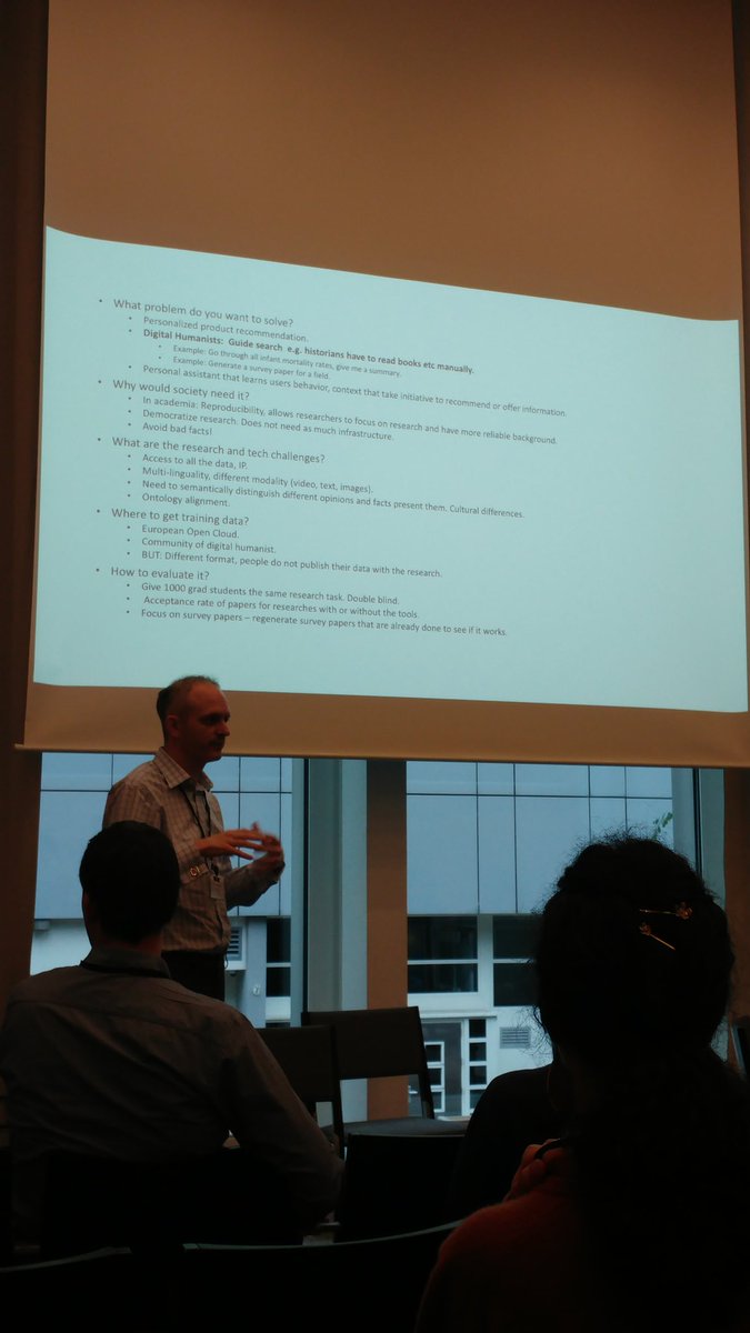 BasmaEAB's tweet image. Hot breakout session at @scai_workshop: 4 groups presenting new challenging conversational agents and defending their ideas !
#SCAI2017